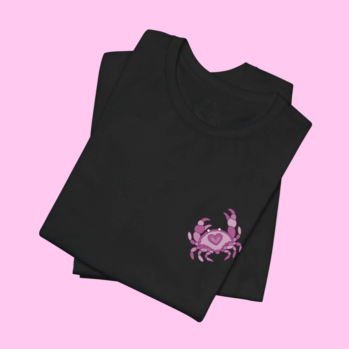 heart crab tarot tee