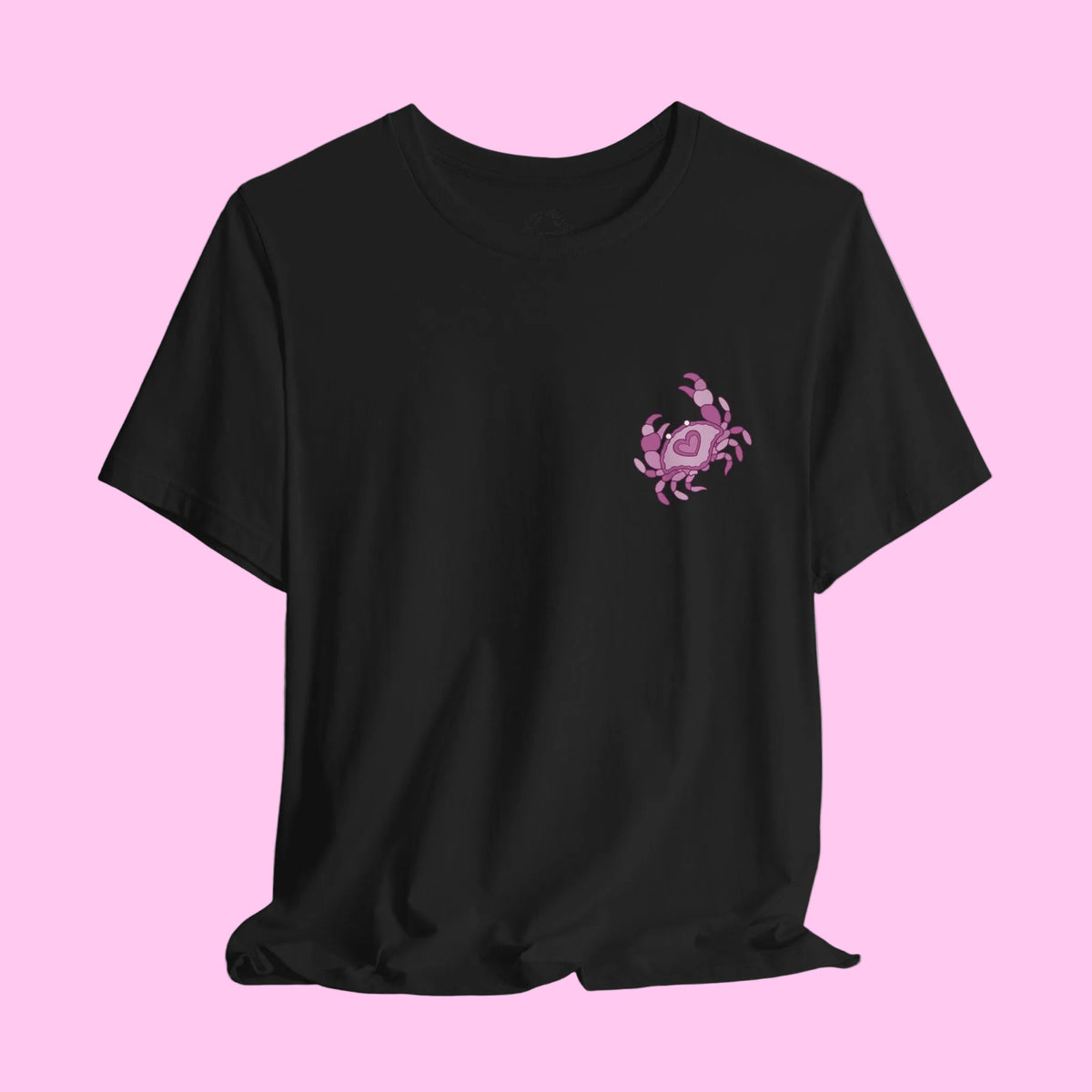 heart crab tarot tee