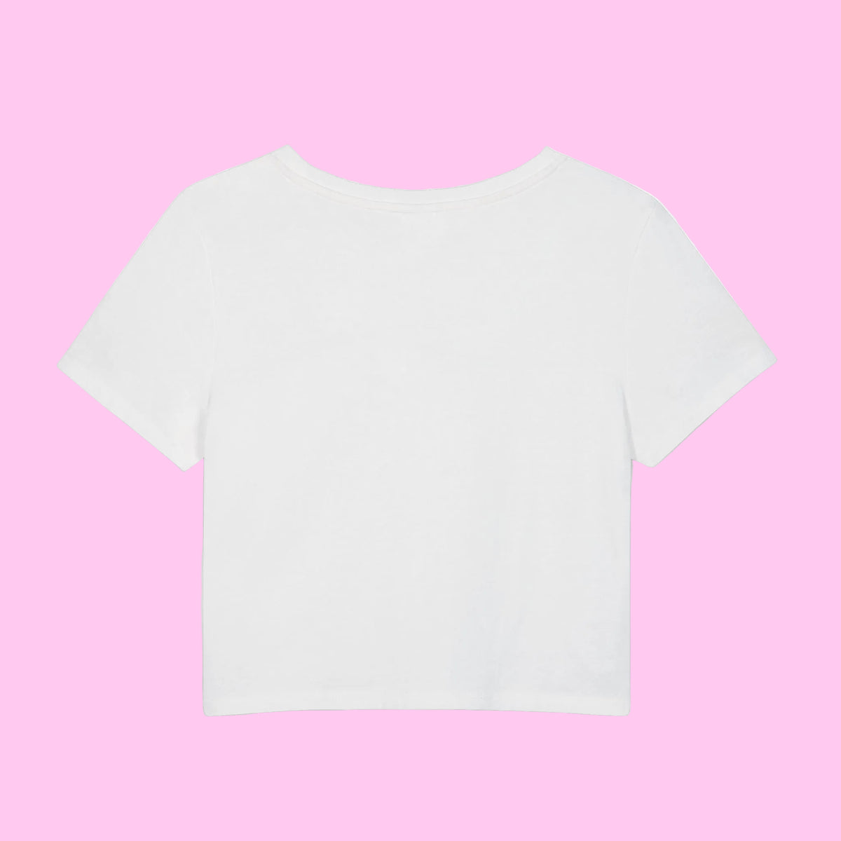 pink heart crab crop top